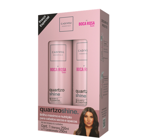 Kit Homecare Cadiveu Essentials Quartzo Shine By Boca Rosa Hair (2 Produtos)