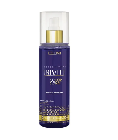 Itallian Hairtech Trivitt Color Blonde - Fluido para Escova Matizante 200ml