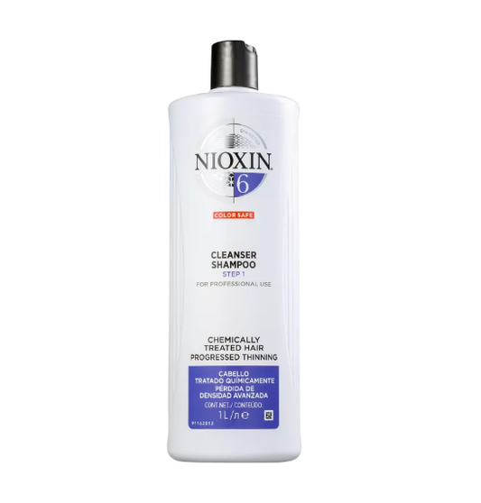 Nioxin Sistema 6 - Shampoo Contra Afinamento Capilar 1L