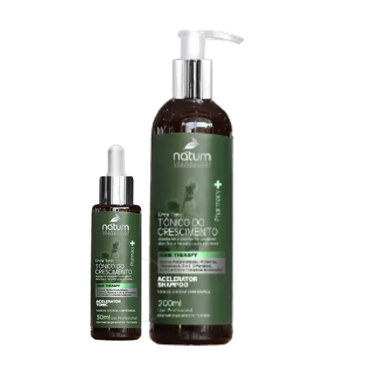 KIT Tônico e Shampoo Hair Therapy Nátum Acelerador de Crescimento