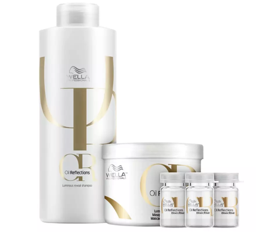 Kit Wella Professionals Oil Reflections Elixir Salão (3 Produtos)