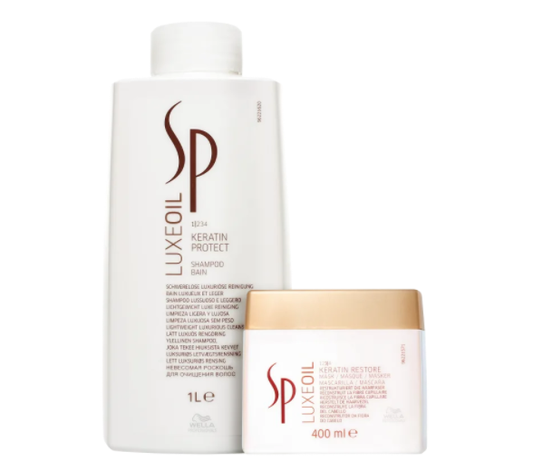 Kit SP System Professional Luxe Oil Keratin Restore Salon Duo (2 Produtos)