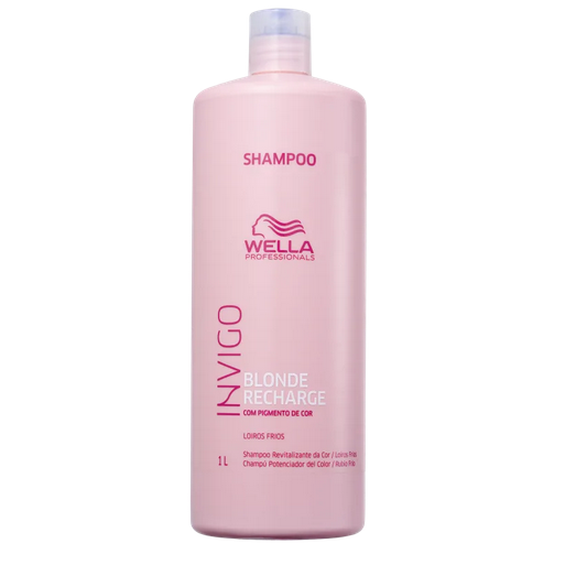 Wella Professionals Invigo Blonde Recharge - Shampoo Desamarelador 1000ml